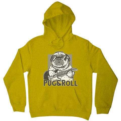 Pug and roll hoodie Yellow