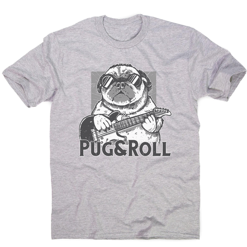 Pug and roll men's t-shirt Grey