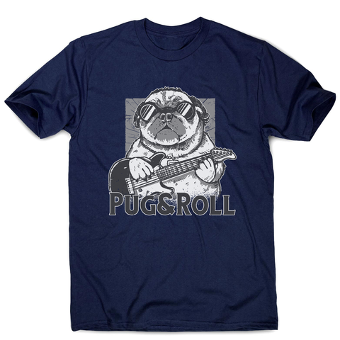 Pug and roll men's t-shirt Navy