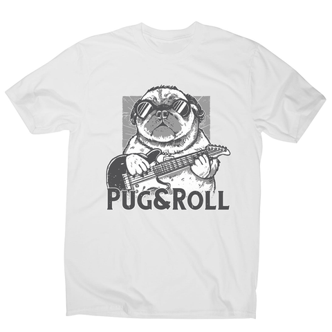 Pug and roll men's t-shirt White