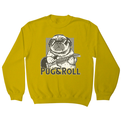 Pug and roll sweatshirt Yellow