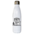 Pug and roll water bottle stainless steel reusable White