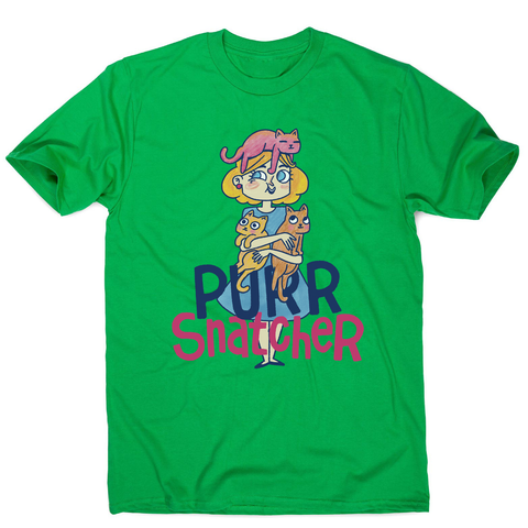 Purr Snatcher men's t-shirt Green