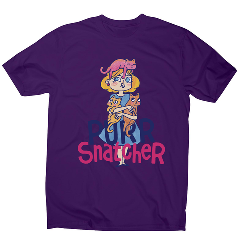 Purr Snatcher men's t-shirt Purple