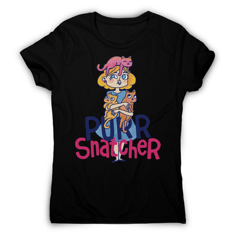 Purr Snatcher women's t-shirt Black