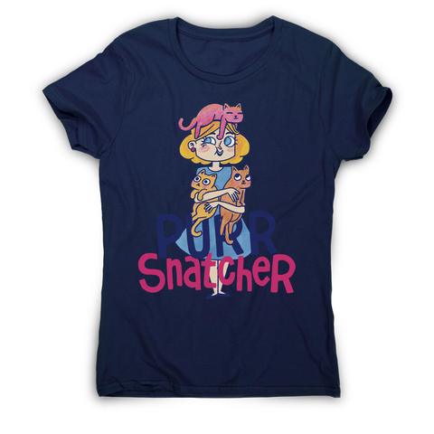 Purr Snatcher women's t-shirt Navy