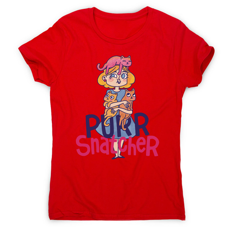 Purr Snatcher women's t-shirt Red