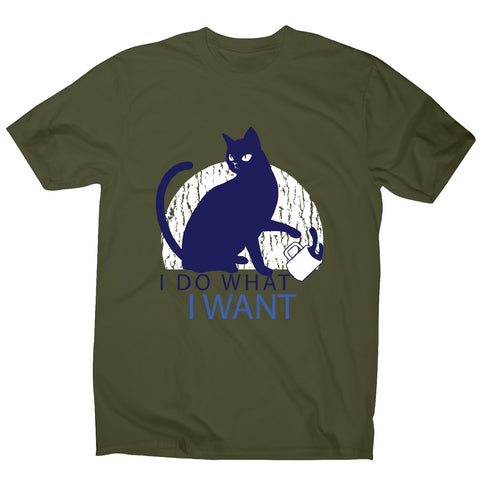 Rebel cat - men's funny premium t-shirt - Graphic Gear