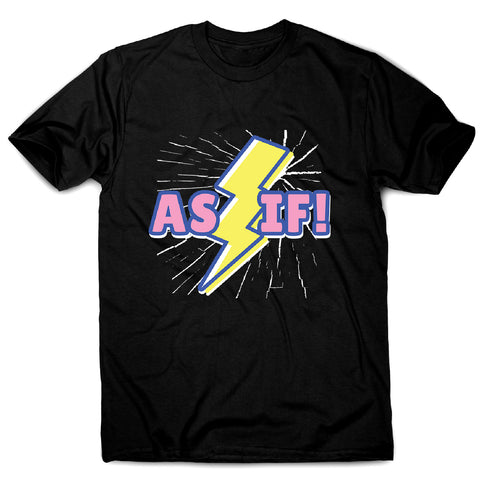 Retro lightning quote - men's funny premium t-shirt - Graphic Gear