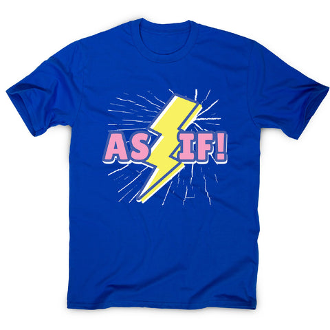 Retro lightning quote - men's funny premium t-shirt - Graphic Gear