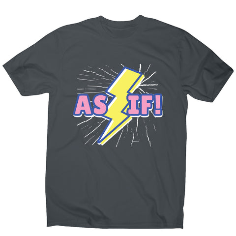 Retro lightning quote - men's funny premium t-shirt - Graphic Gear