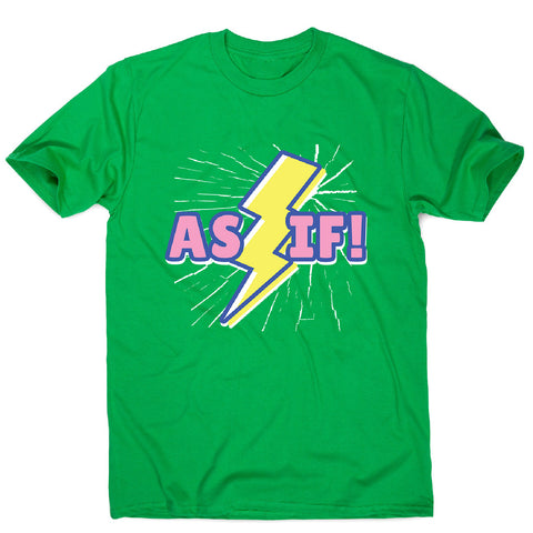 Retro lightning quote - men's funny premium t-shirt - Graphic Gear