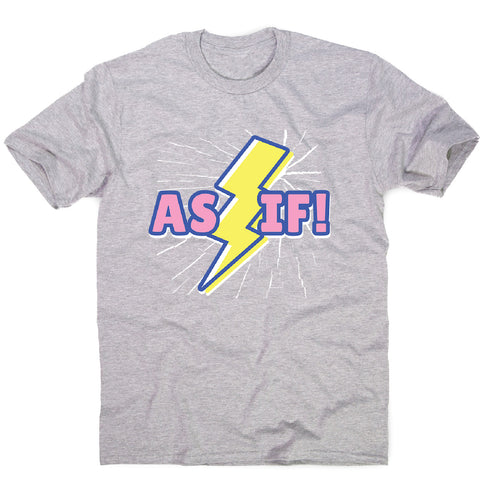 Retro lightning quote - men's funny premium t-shirt - Graphic Gear