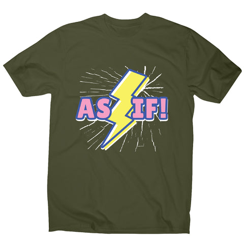 Retro lightning quote - men's funny premium t-shirt - Graphic Gear