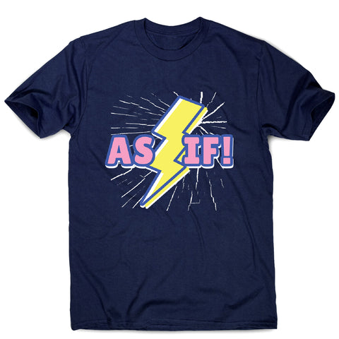 Retro lightning quote - men's funny premium t-shirt - Graphic Gear