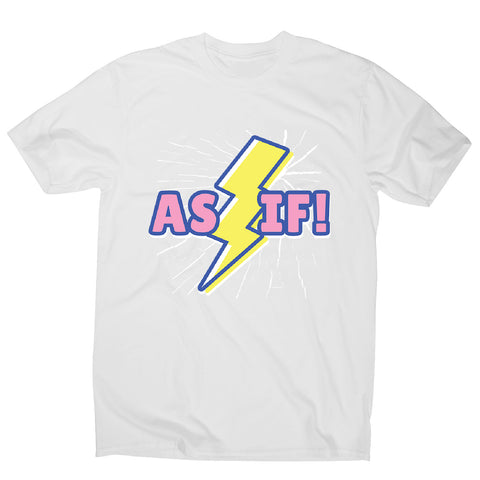 Retro lightning quote - men's funny premium t-shirt - Graphic Gear