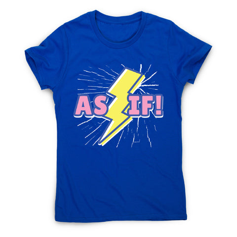 Retro lightning quote - women's funny premium t-shirt - Graphic Gear