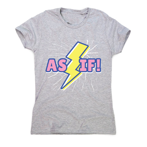 Retro lightning quote - women's funny premium t-shirt - Graphic Gear