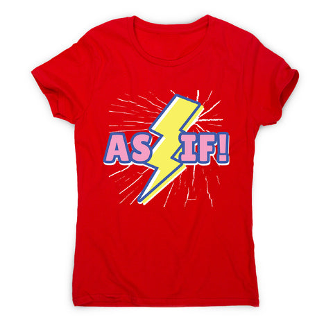 Retro lightning quote - women's funny premium t-shirt - Graphic Gear