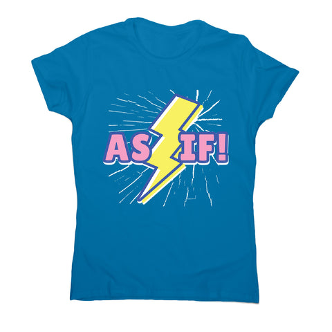 Retro lightning quote - women's funny premium t-shirt - Graphic Gear