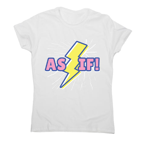 Retro lightning quote - women's funny premium t-shirt - Graphic Gear