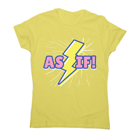 Retro lightning quote - women's funny premium t-shirt - Graphic Gear