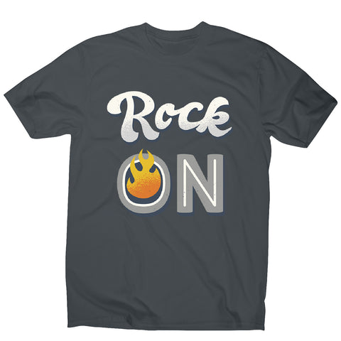 Rock on quote - men's music festival t-shirt - Graphic Gear