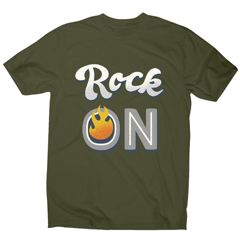Rock on quote - men's music festival t-shirt - Graphic Gear