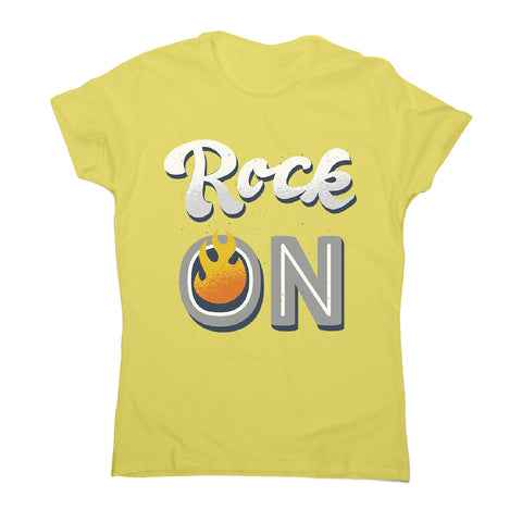 Rock on quote - women's music festival t-shirt - Graphic Gear