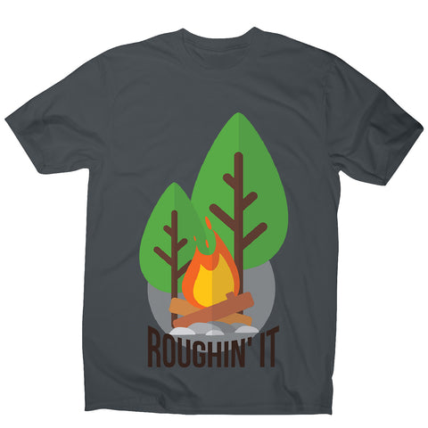 Rough camping - men's funny premium t-shirt - Graphic Gear