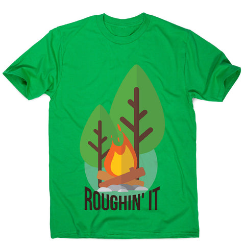 Rough camping - men's funny premium t-shirt - Graphic Gear