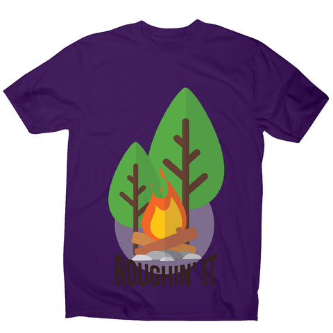 Rough camping - men's funny premium t-shirt - Graphic Gear