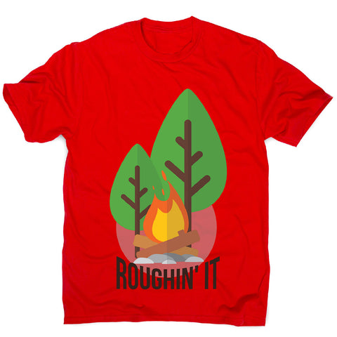 Rough camping - men's funny premium t-shirt - Graphic Gear