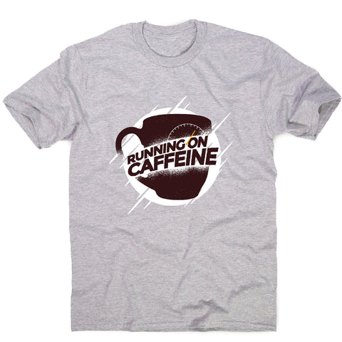 Running on caffeine - coffee men's t-shirt - Graphic Gear