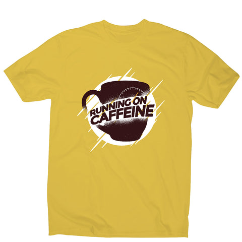 Running on caffeine - coffee men's t-shirt - Graphic Gear