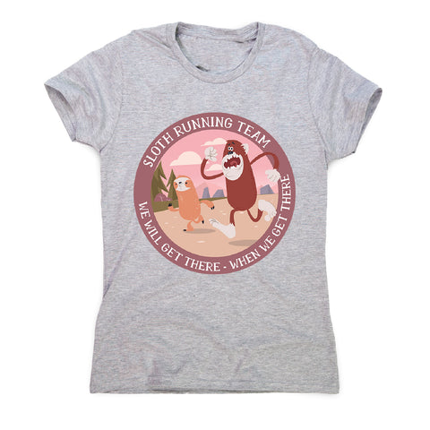 Running sloth - women's funny premium t-shirt - Graphic Gear