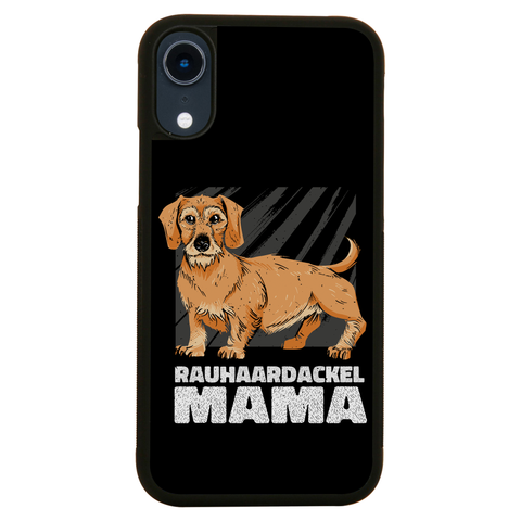 Rauhaardackel mama dog iPhone case iPhone XR