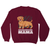 Rauhaardackel mama dog sweatshirt Burgundy