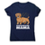 Rauhaardackel mama dog women's t-shirt Navy