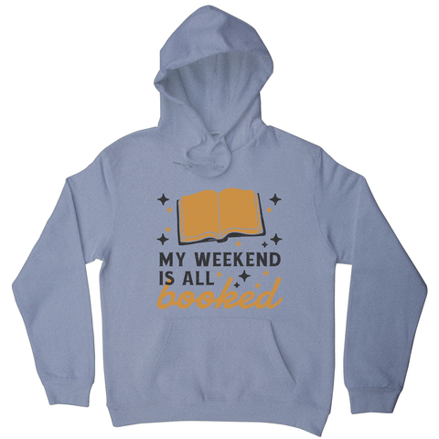 Reading books hobby pun hoodie Grey
