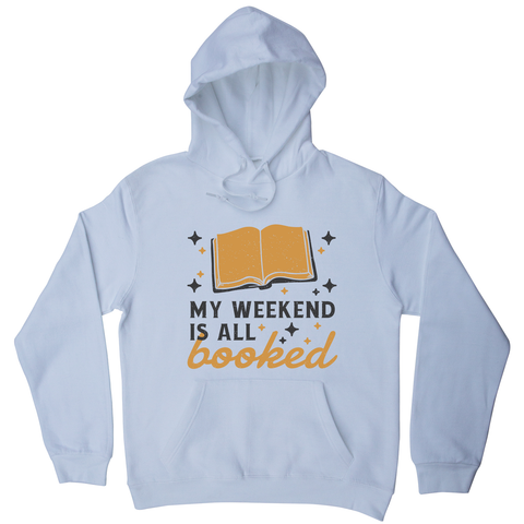 Reading books hobby pun hoodie White