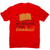 Reading books hobby pun men's t-shirt Red