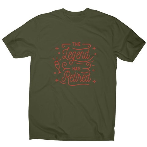 Retirement celebration men's t-shirt Military Green