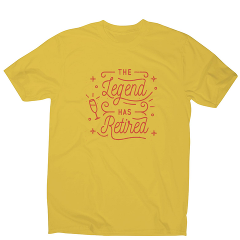 Retirement celebration men's t-shirt Yellow