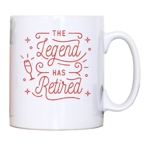 Retirement celebration mug coffee tea cup White