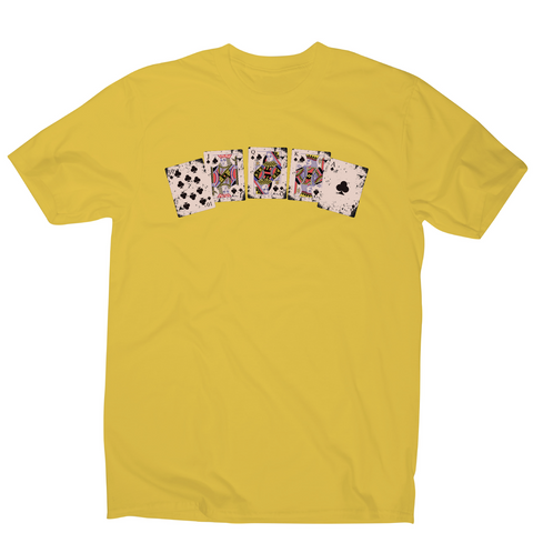 Royal flush awesome poker funny t-shirt men's - Graphic Gear