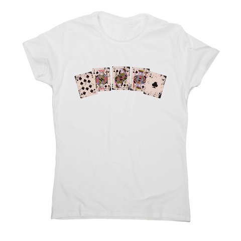 Royal flush awesome poker funny t-shirt women's - Graphic Gear