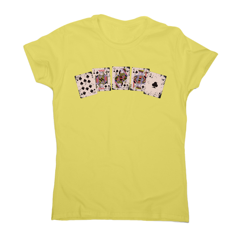 Royal flush awesome poker funny t-shirt women's - Graphic Gear