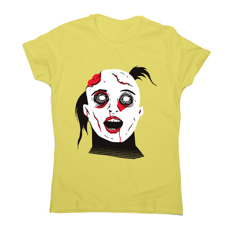 Scary zombie girl - women's funny premium t-shirt - Graphic Gear
