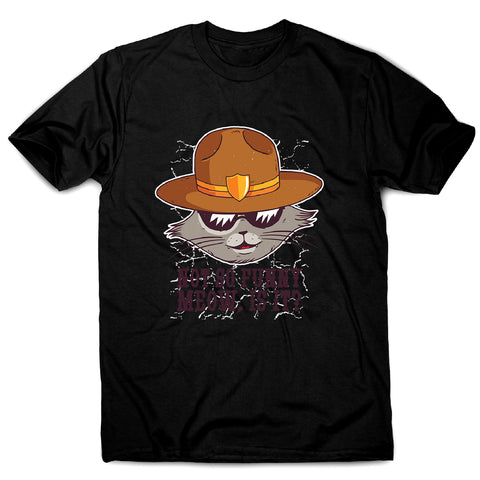Sheriff cat - men's funny premium t-shirt - Graphic Gear